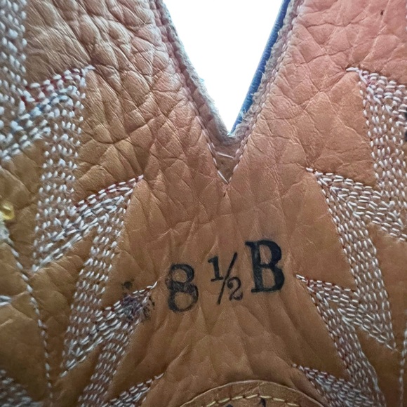Hondo Stitched Leather Western Cowboy Boot | 8.5 - Picture 9 of 11